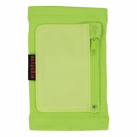 Ergodyne Squids 3388 Wrist ID/Badge Holder, Vertical, Lime 3.5 x 5.5 Holder, 2.75 x 3.75 Insert 19962